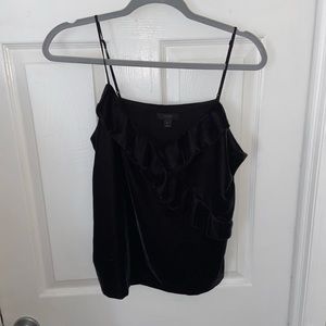 Velvet V-neck Spaghetti Strap Top